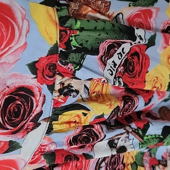 hell bunny dress Frida Kahlo Dua de los muertos rockabilly 50s style black red - Picture 5 of 8